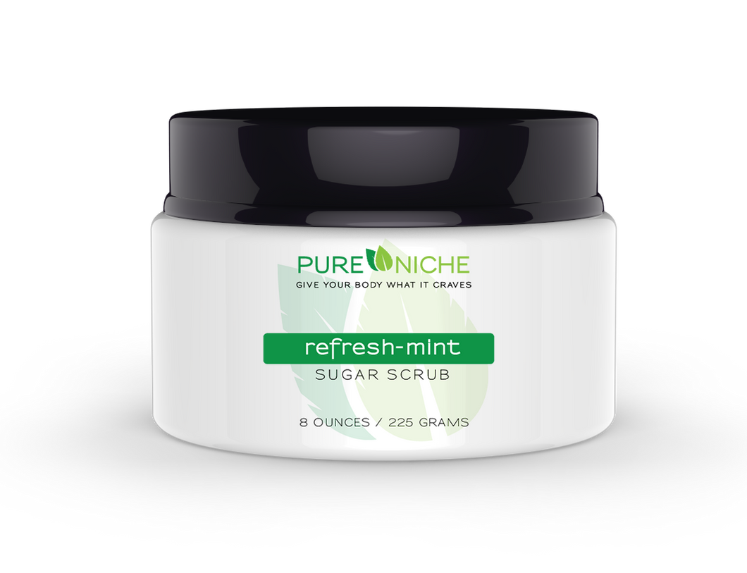 refresh-mint sugar scrub | Pure Niche